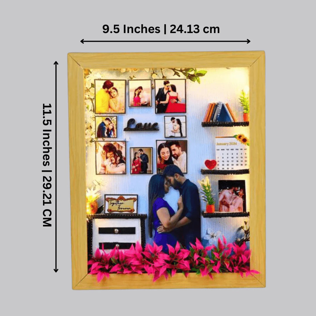 10 photo 3D Miniature Frame + Free Gift