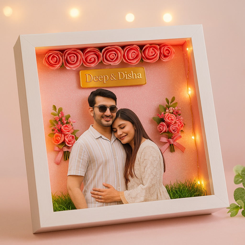 A Cute Little Couple Miniature Frame