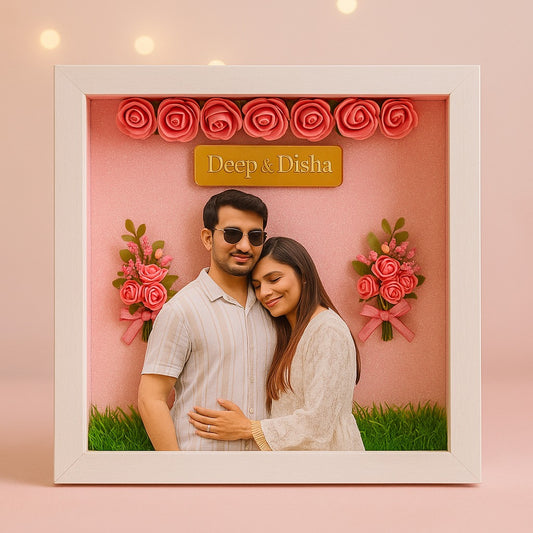 A Cute Little Couple Miniature Frame
